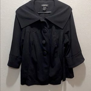 Lane Bryant black pea jacket